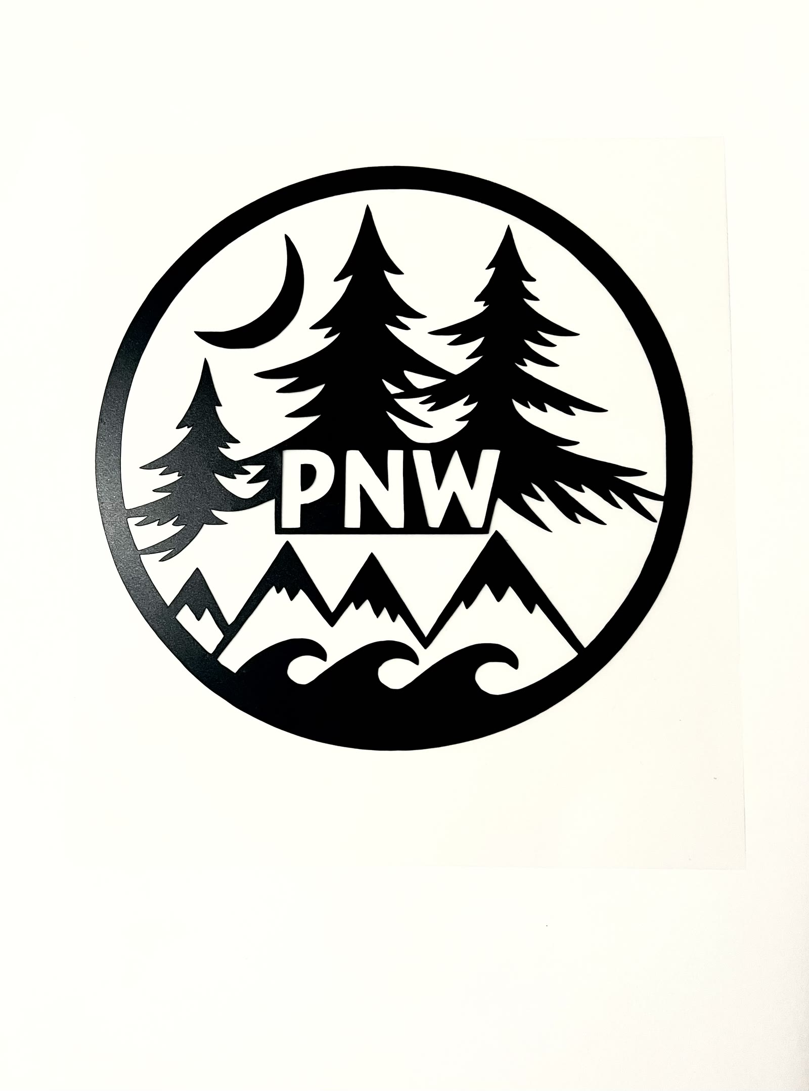 PNW Circle decal