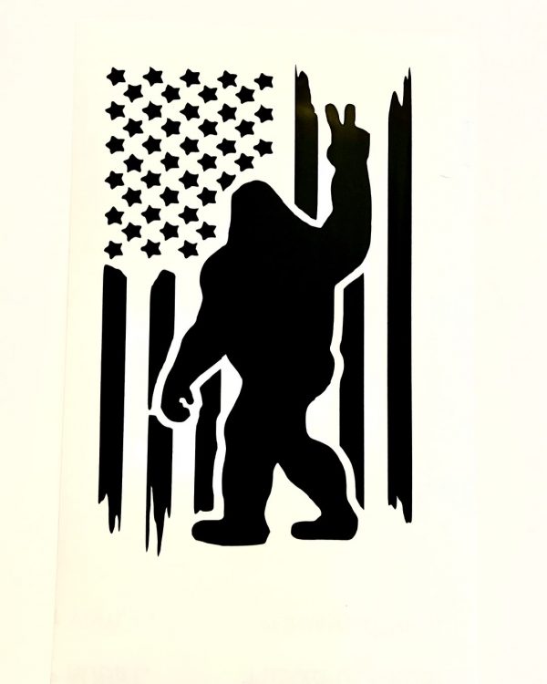 Sasquatch American Flag